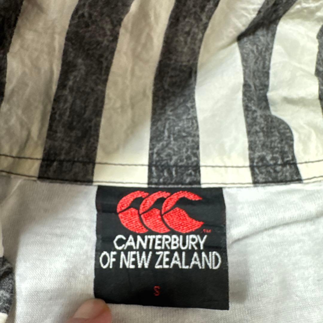 カンタベリー　ALL BLACKS ナイロンジャケット 黒/白/グレー