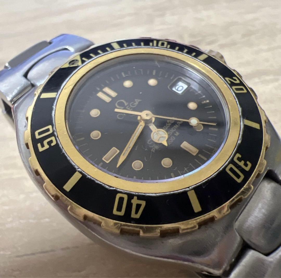 オメガ プロフェッショナル シーマスター200 れでーす　ジャンク　腕時計