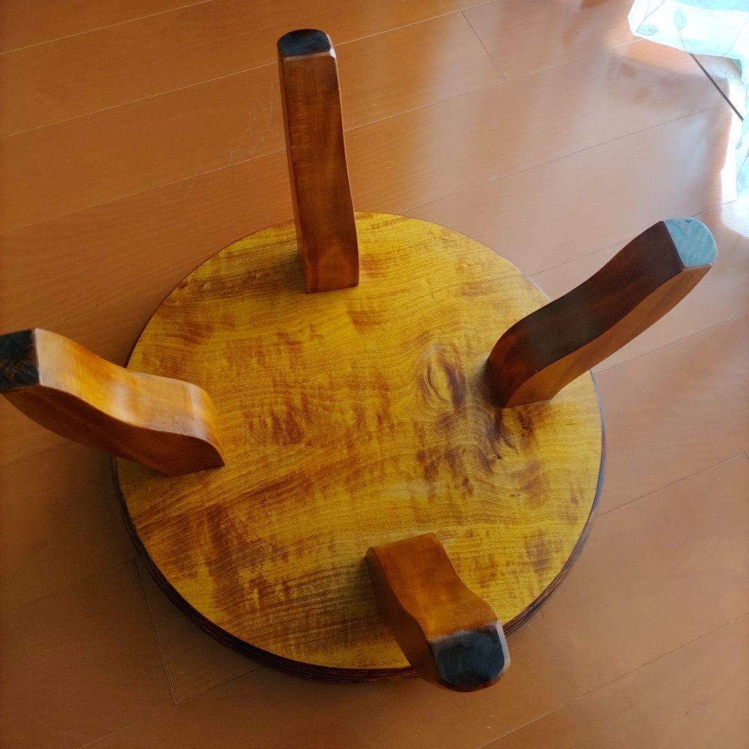 【極美品】欅　一枚板　ちゃぶ台　創作家具　民芸　テーブル　和モダン