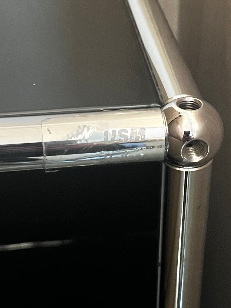 Tora　希少黒USMハラ—３段ラック　スチールシェルフ 4段引取もOK