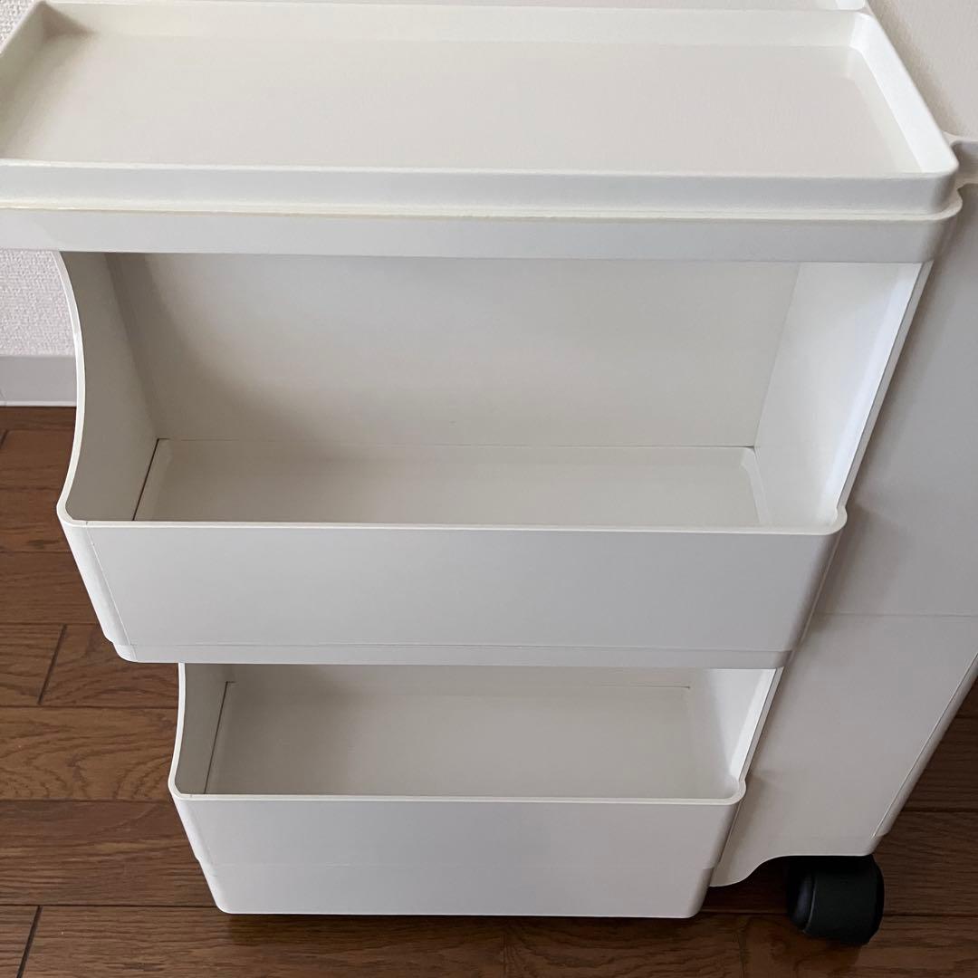 正規品 ボビーワゴン 2段 白 Joe Colombo B-LINE ビーライン