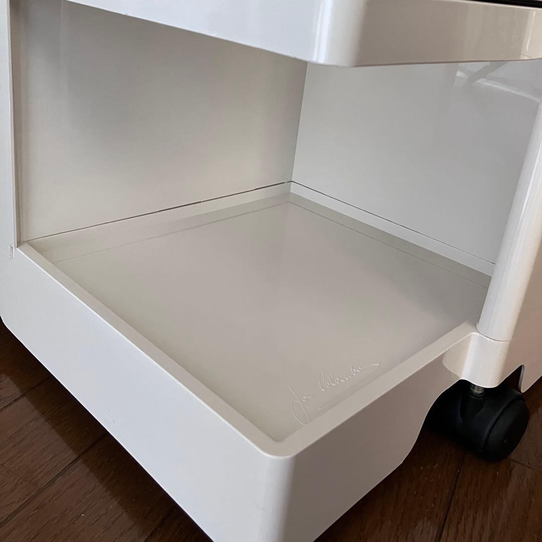 正規品 ボビーワゴン 2段 白 Joe Colombo B-LINE ビーライン