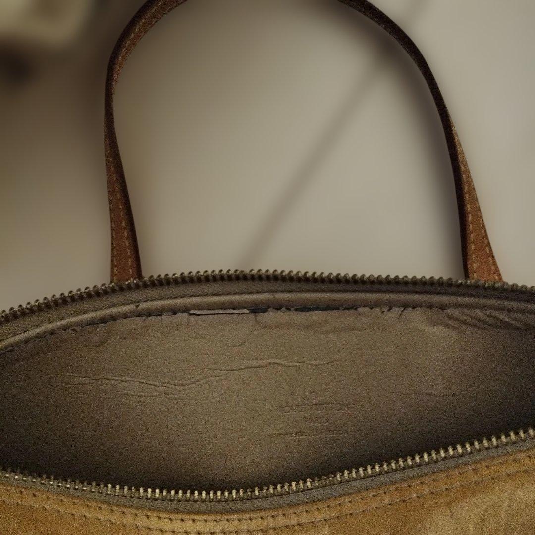 Louis Vuitton ヴェルニ、ボストンバッグ ベージュ