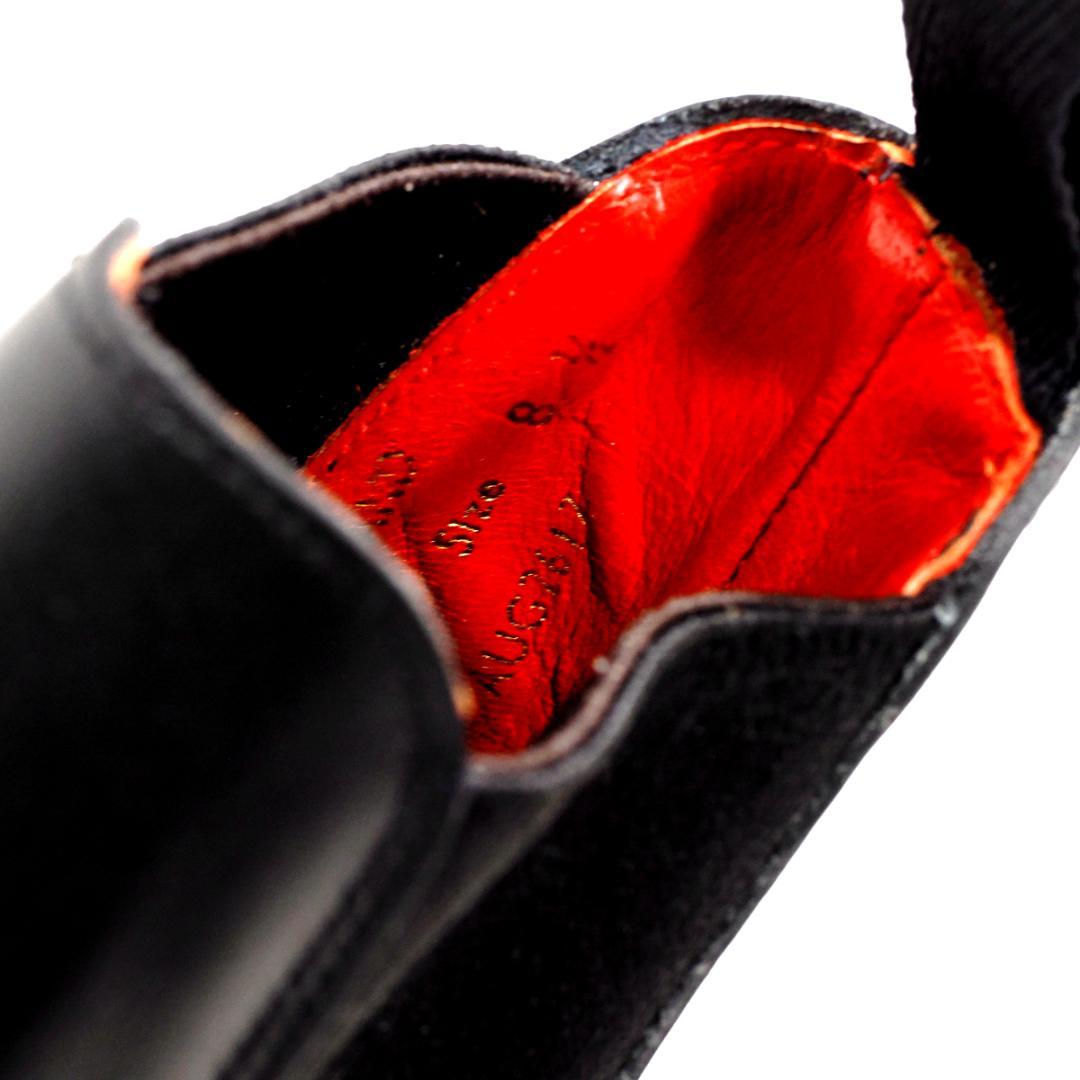 英国製 サンダース SANDERS サイドゴアブーツ チェルシーブーツ 黒