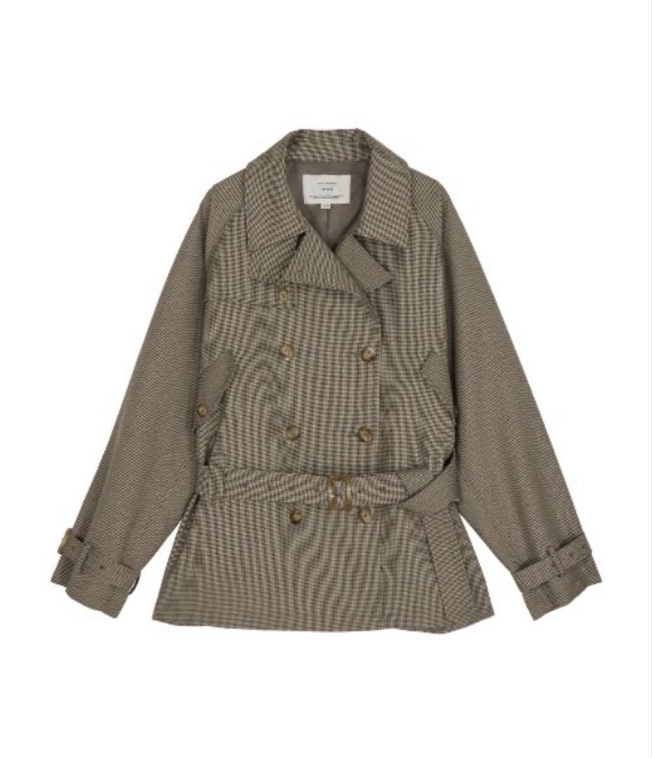 【S・ほぼ未使用】AMERI DADDY MIDI TRENCH COAT