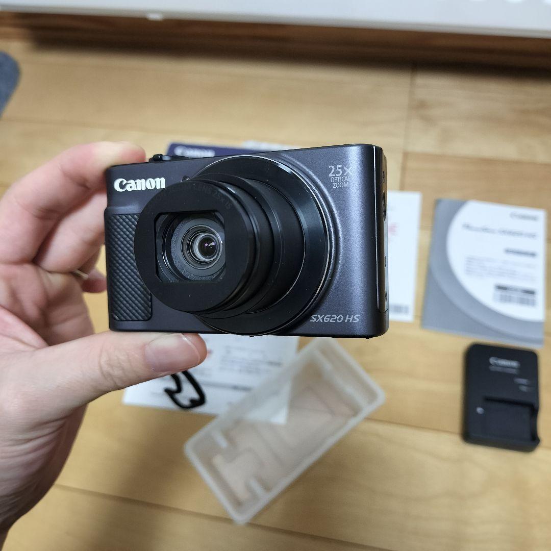 美品 Canon Power Shot SX620HS デジタルカメラ 黒