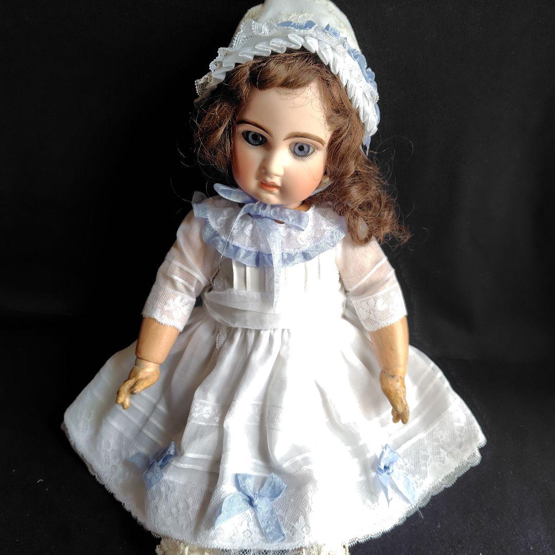 専用アンティークドールドレスとボネの２点セット