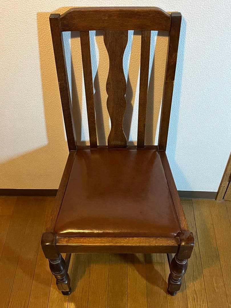 英国 アンティーク レプリカ ダイニング チェア ① 椅子 イギリス 木製