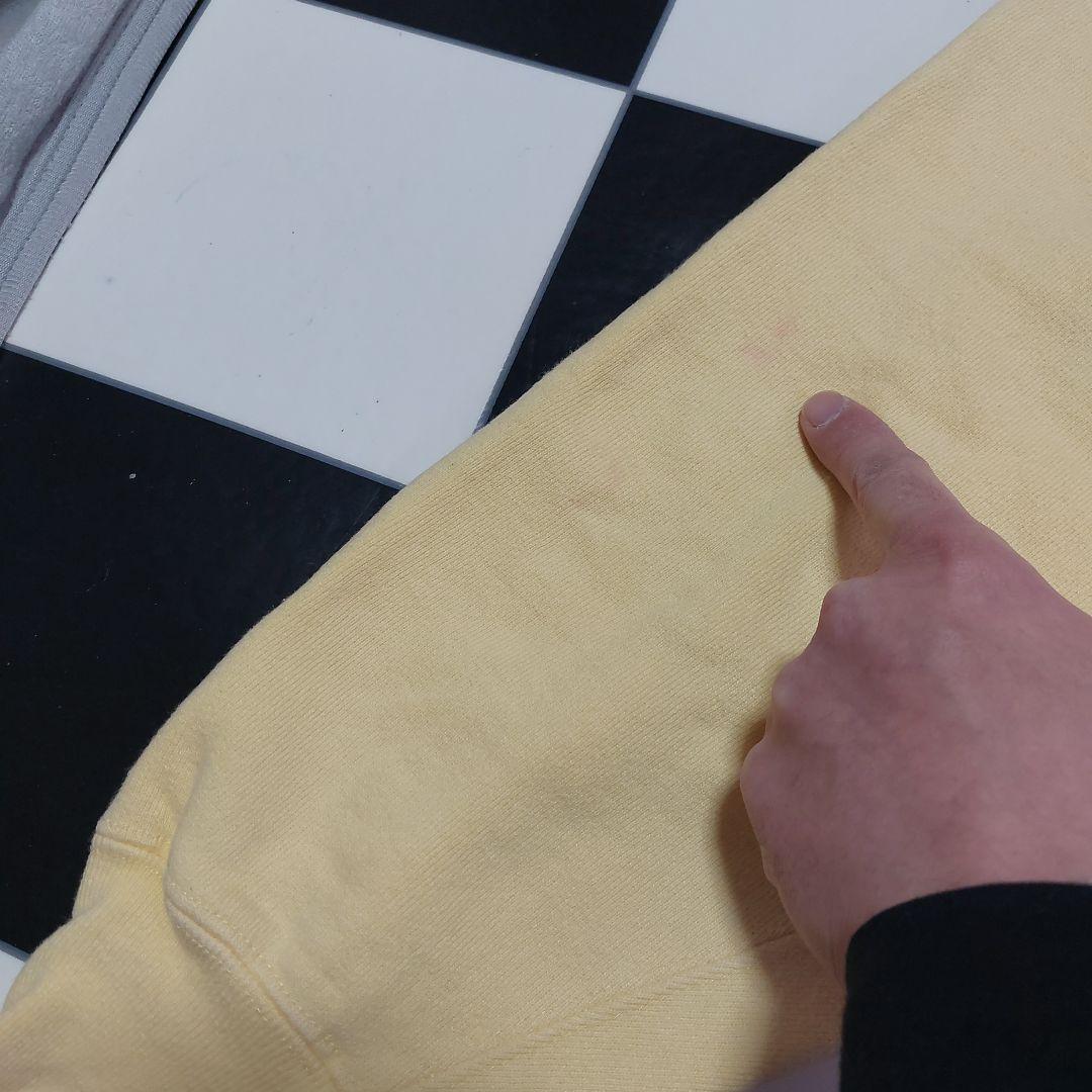 90s usa製 Champion　リバースウィーブ　ライトイエロー　黄色