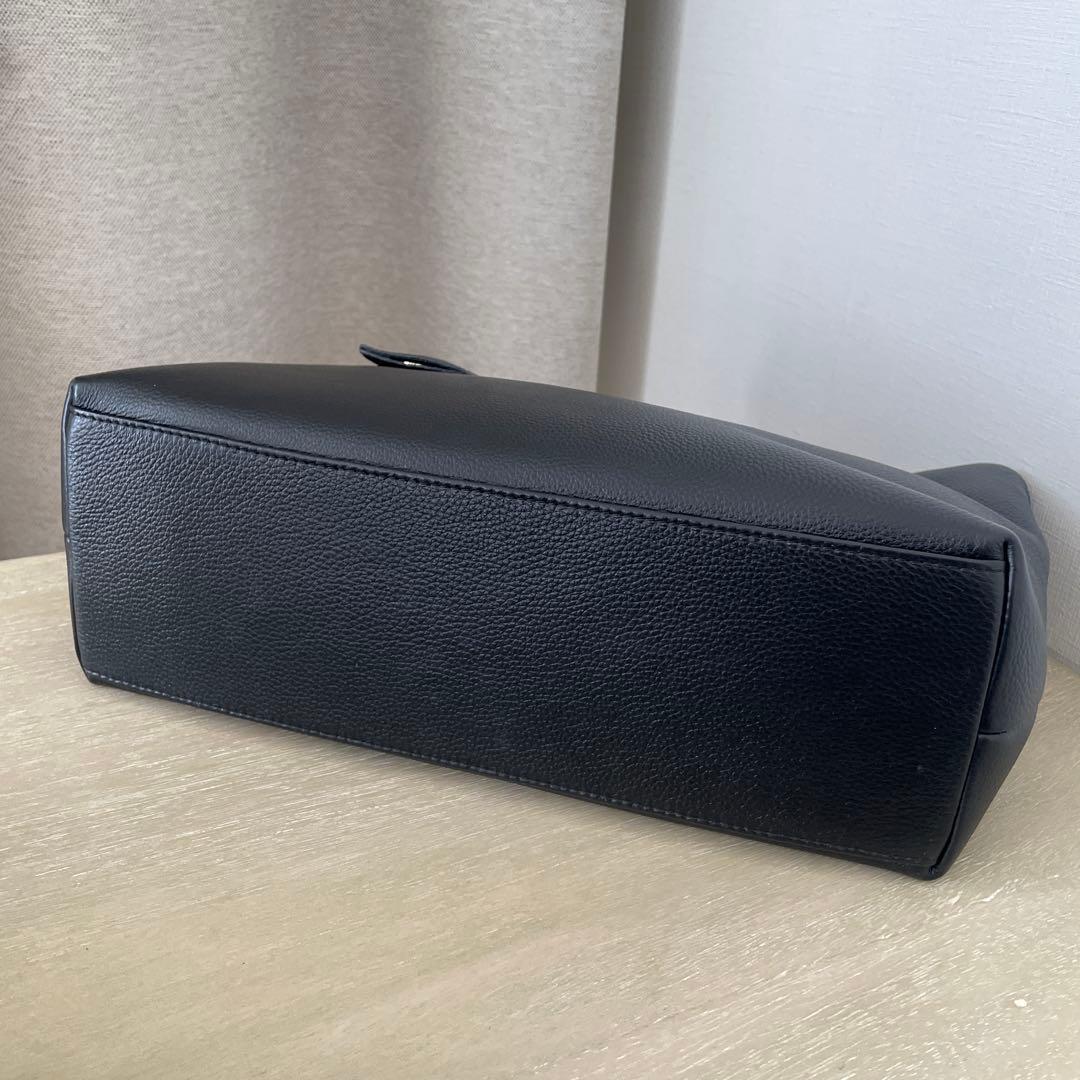 SLOBE IENA レザートートバッグ　黒　ショルダーバッグ　スローブイエナ