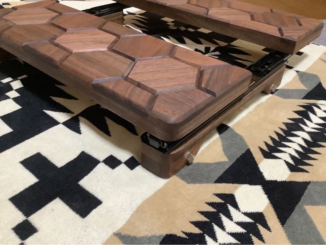 スノーピークシェルフコンテナ25サイズ スライド開口天板 ヘキサゴン柄108