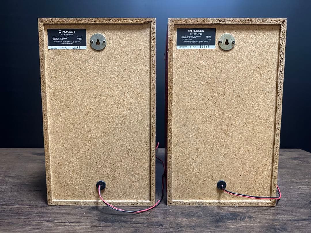 Pioneer パイオニア　S-X21V(RD) スピーカー　ペア シリアル同番