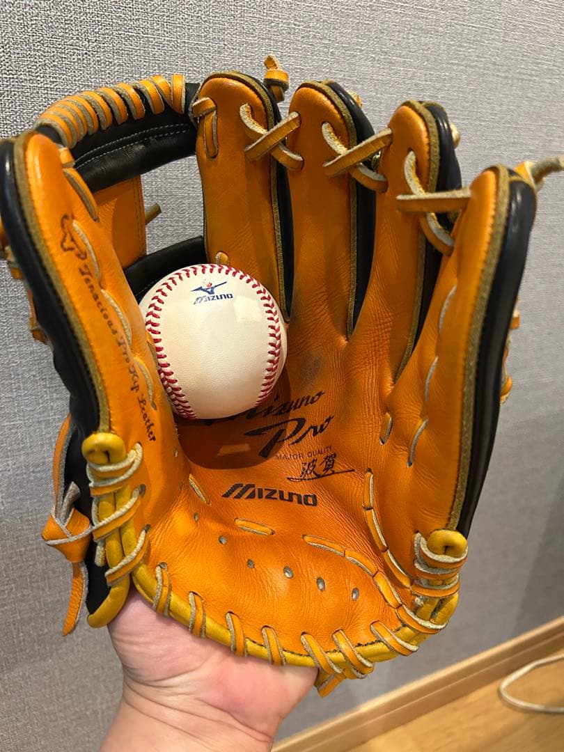 ミズノプロ　波賀クラフティッド　美品　硬式　オーダーグローブ