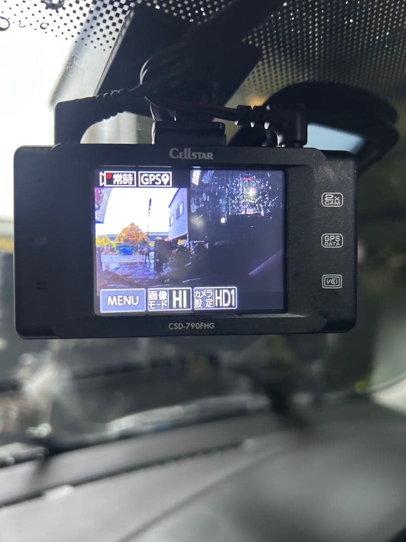 セルスター　ドライブレコーダー　CSD-790FHG リアカメラ付