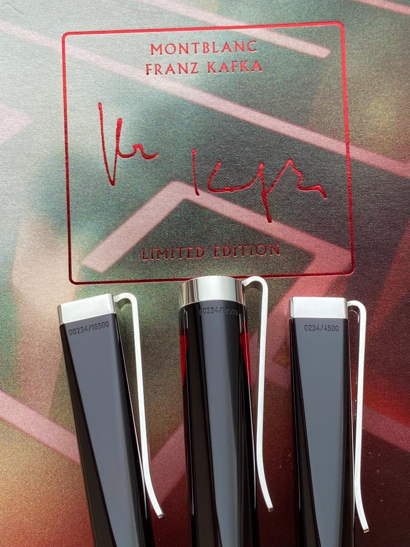 超美品　3本セット モンブラン 作家シリーズ　フランツ・カフカ　925シルバー