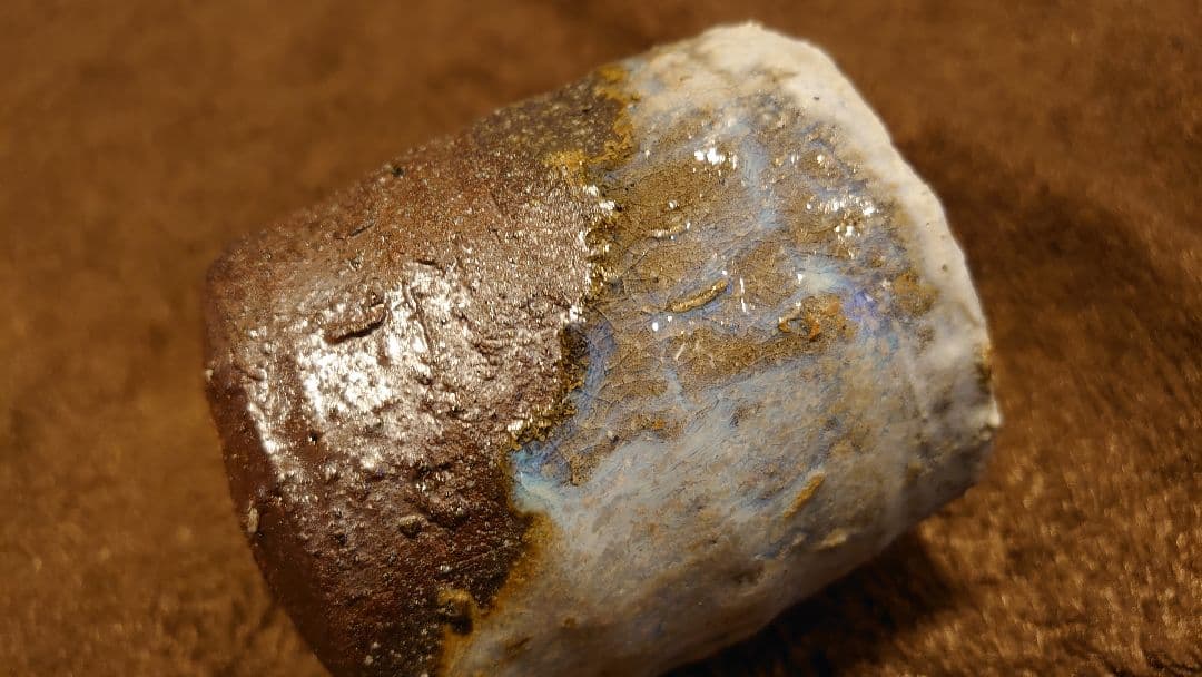 古越前　越前焼　灰釉　窯焼　ぐい呑み　湯呑み　１客