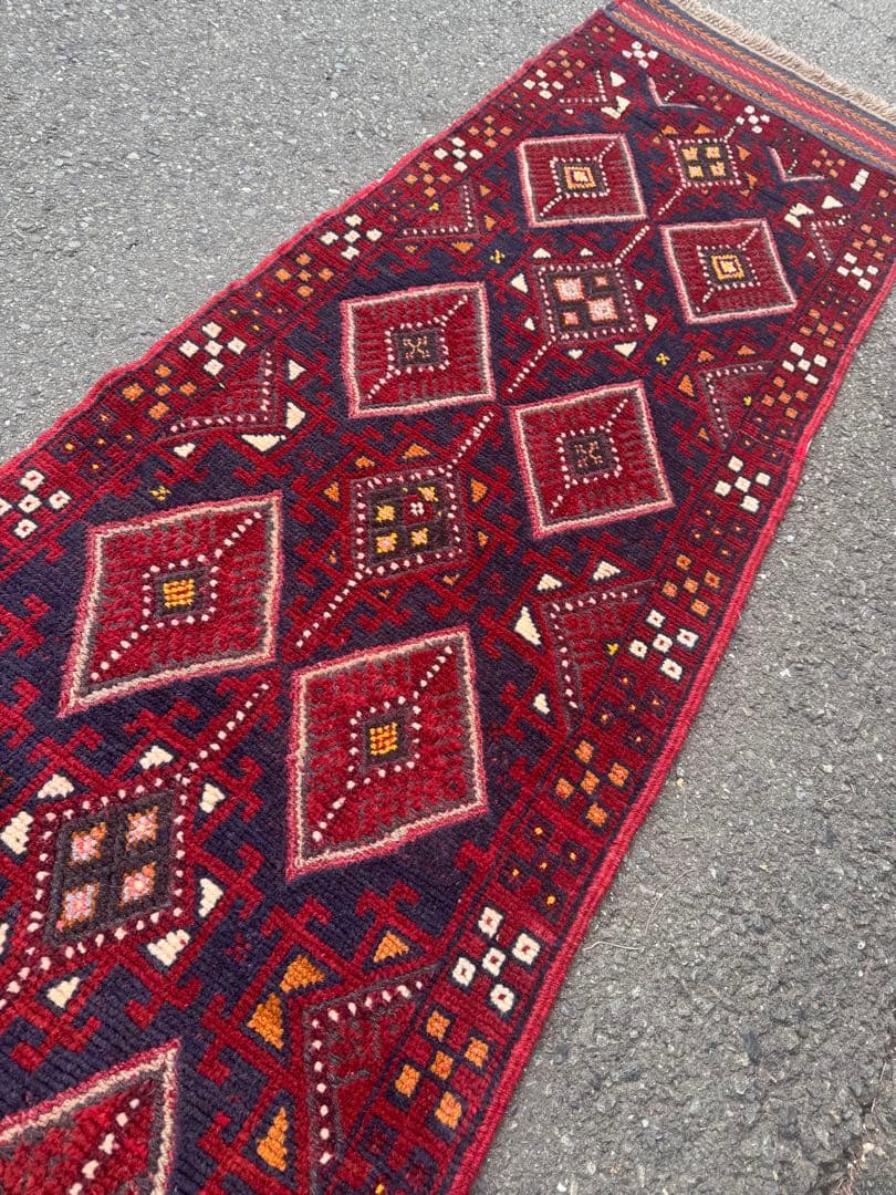 ペルシャ 手作り ランナー ラグ