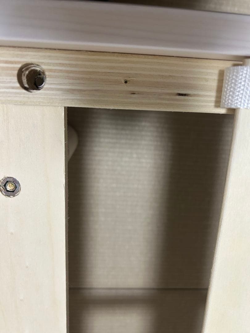 天然木3段階高さ調整脚付きすのこベッド(S WW)