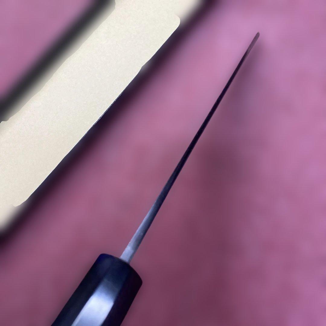 青二鋼　勘所切付特製万能和包丁　240㎜ 8寸