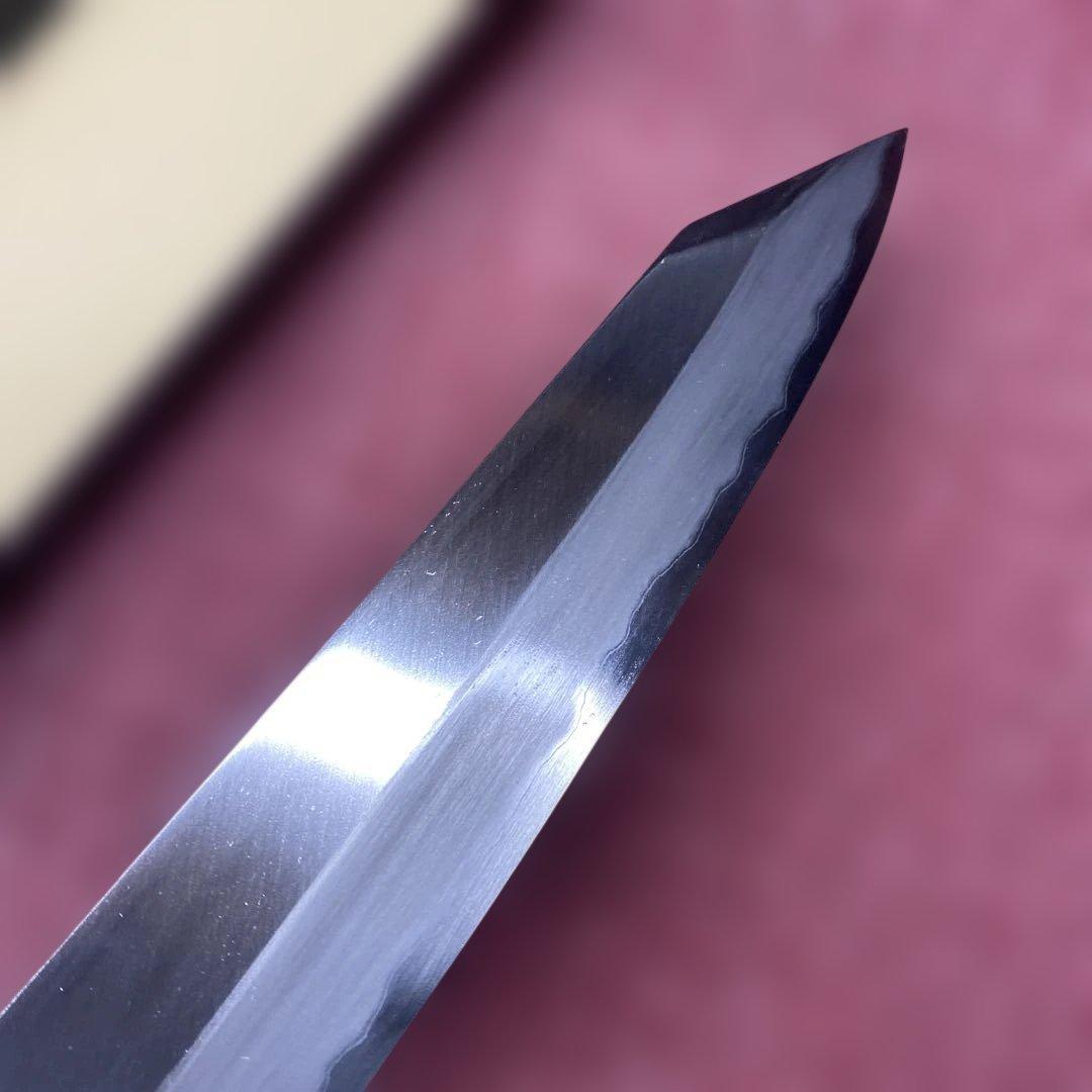 青二鋼　勘所切付特製万能和包丁　240㎜ 8寸