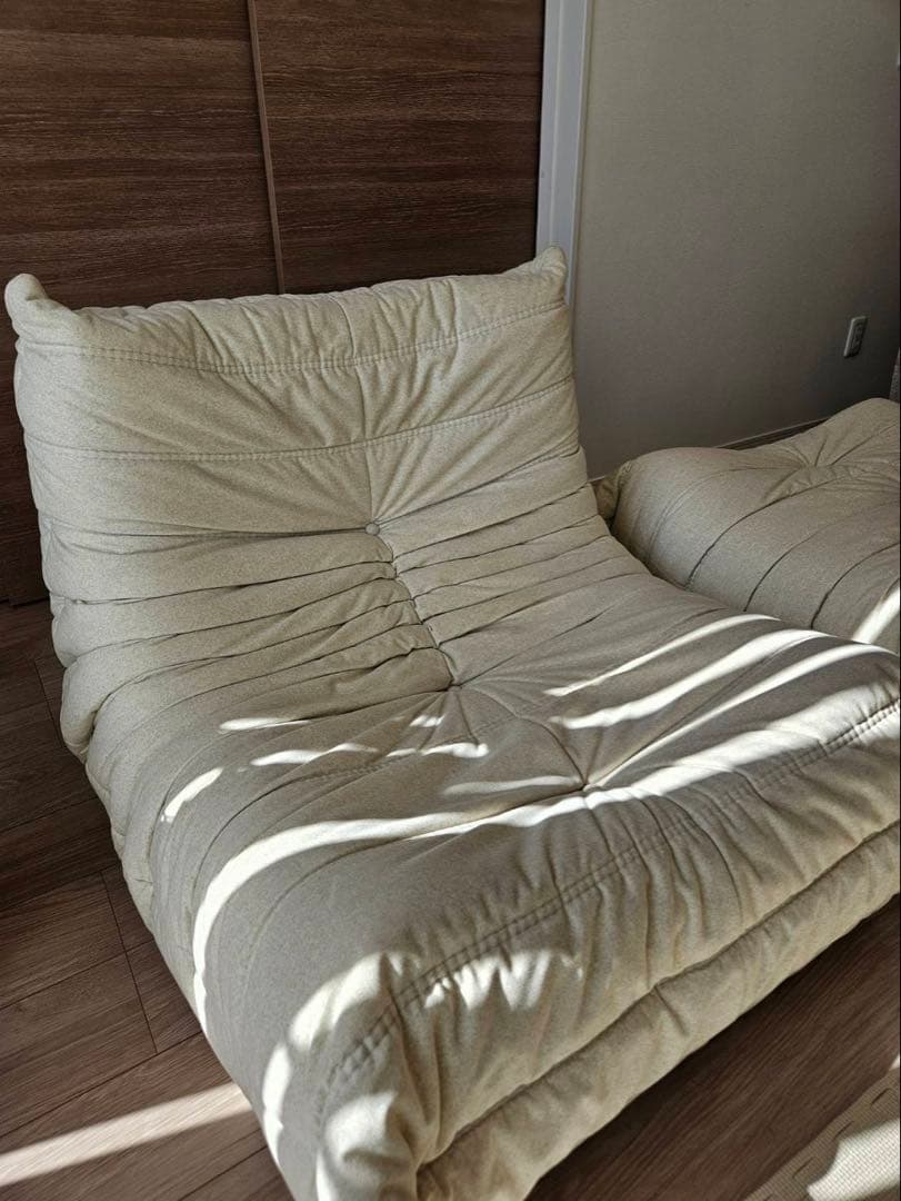 50周年限定生地 リーンロゼ トーゴ ベージュ 1人掛け1Pソファ＆パフセット