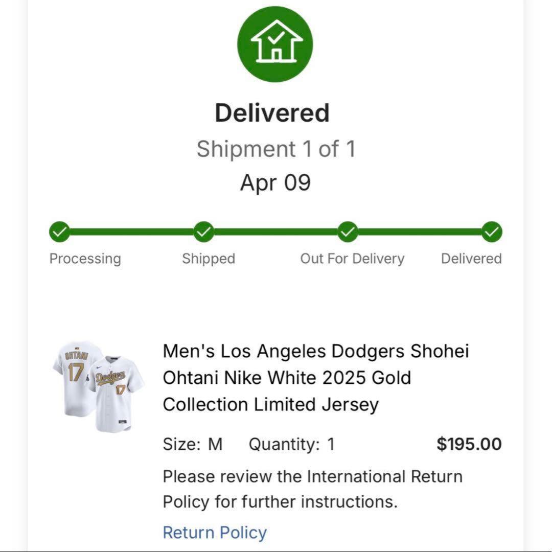 MLB ロサンゼルス ドジャース 大谷翔平 ゴールドユニフォーム