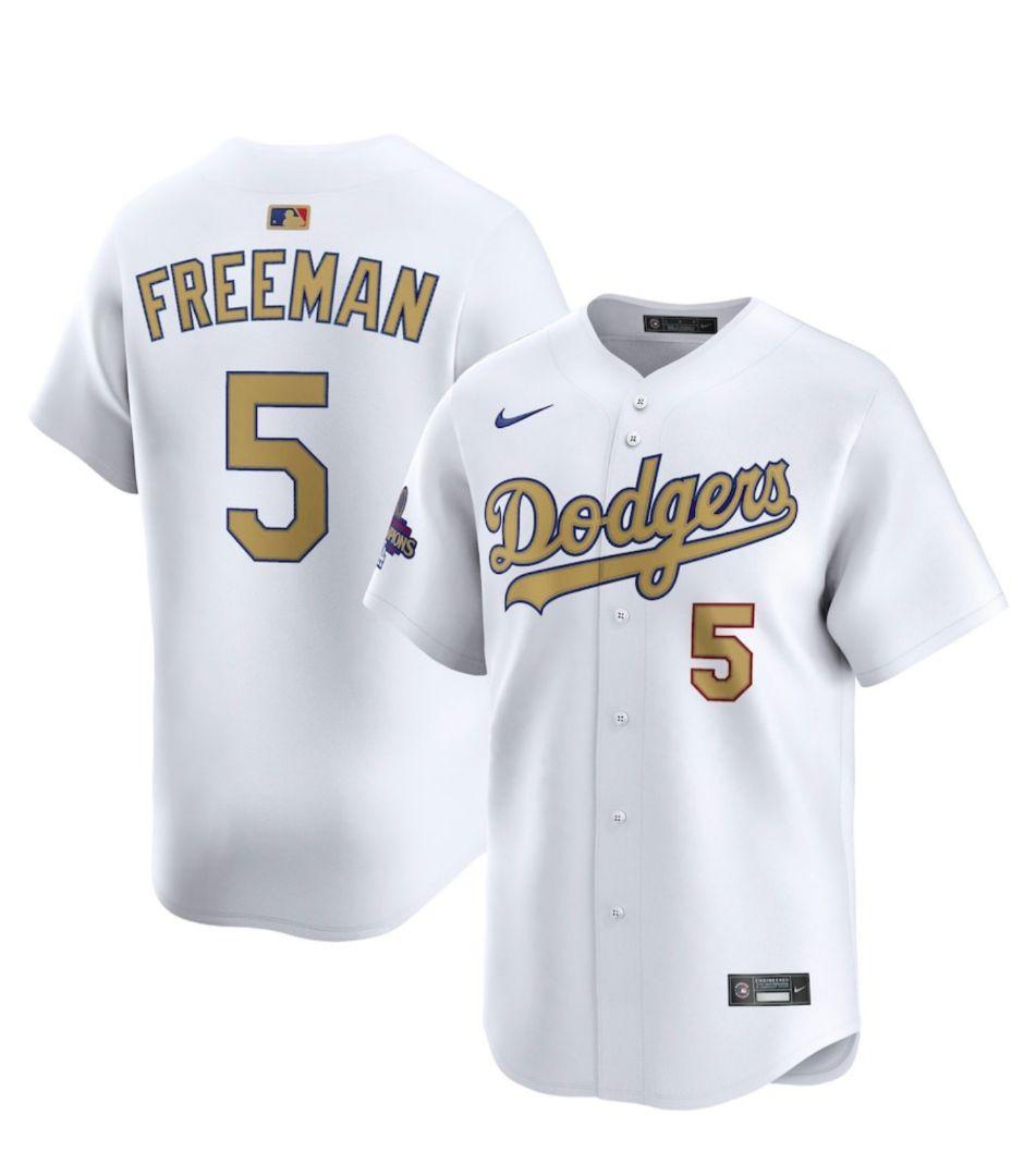 【２点セット！】ドジャース ゴールドユニフォーム 大谷翔平＆フリーマン Mサイズ
