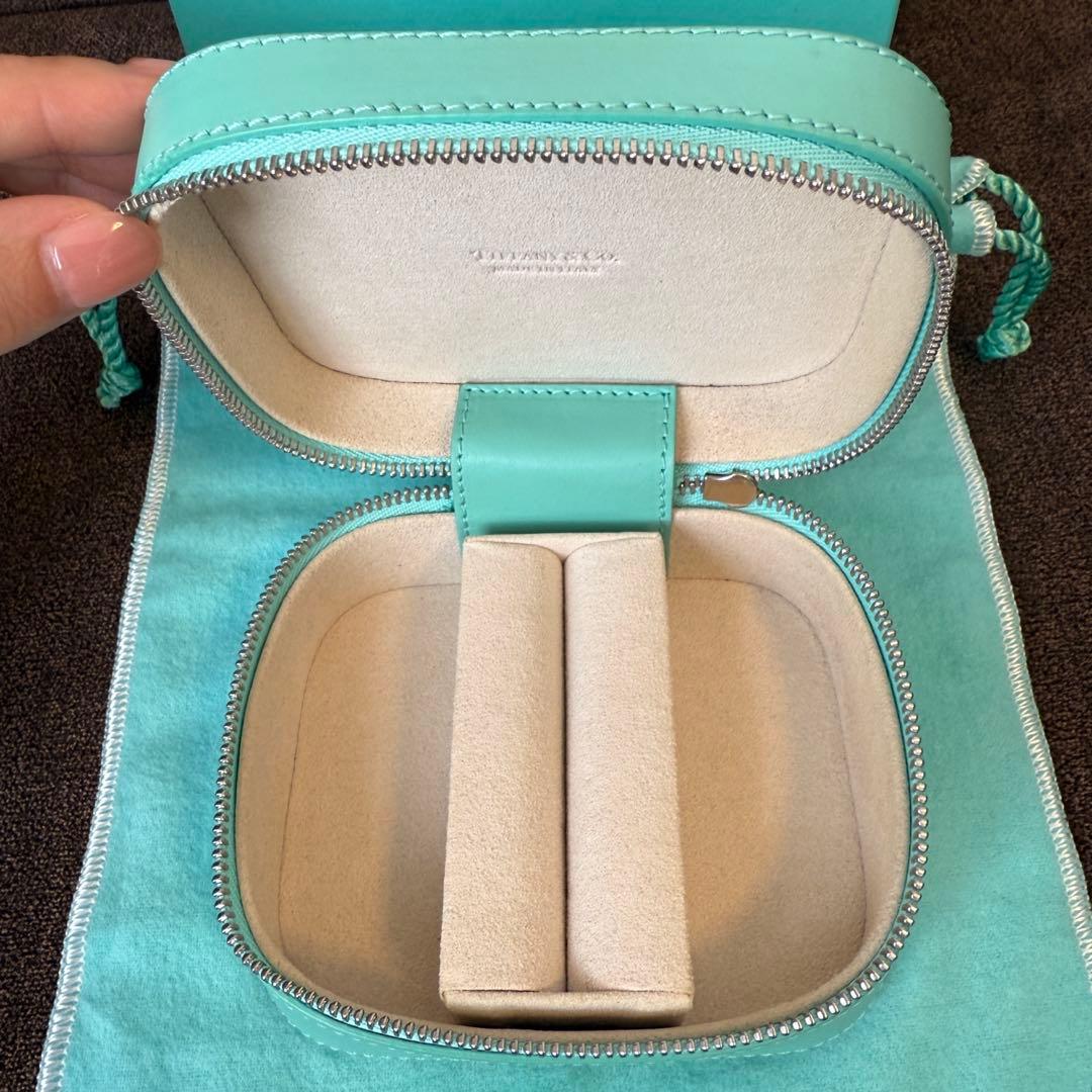 【Tiffany ティファニー】廃盤 レア アクセサリーケース レザー