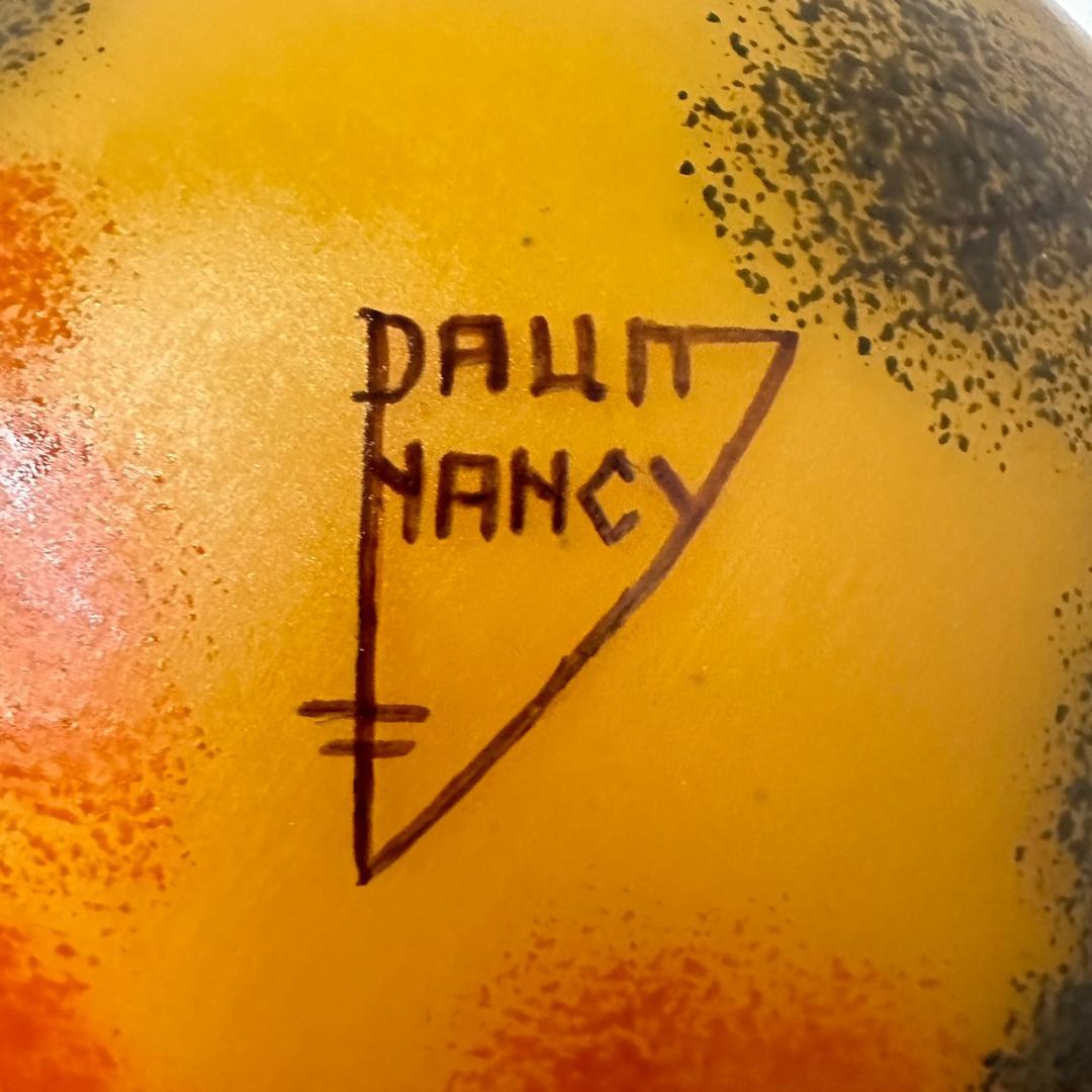 ドームナンシー　吊り卓上照明　アンテルカレール　被せガラス　高さ40cm