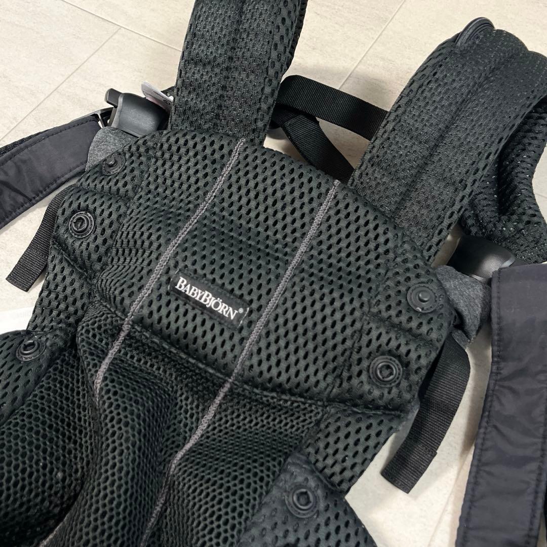 美品 ベビービョルン ハーモニー 抱っこ紐 メッシュ ワンカイエアー ブラック