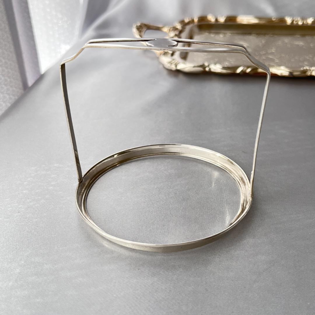 【Webster】【純銀/ガラス】透かしのコースター 8枚 スターリング