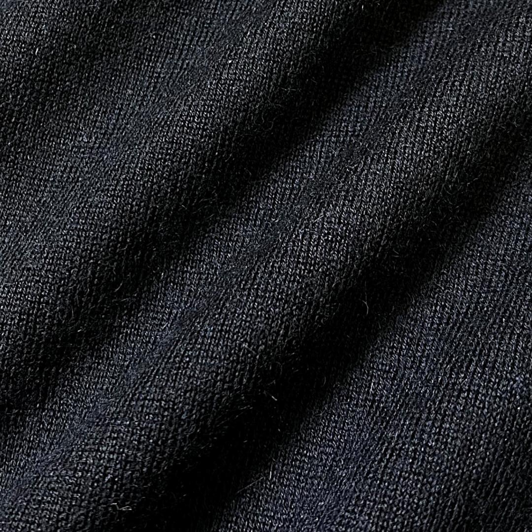 0 パーリーゲイツ 定4.1万 保温 カシミヤ ローゲージ ニット セーター 紺