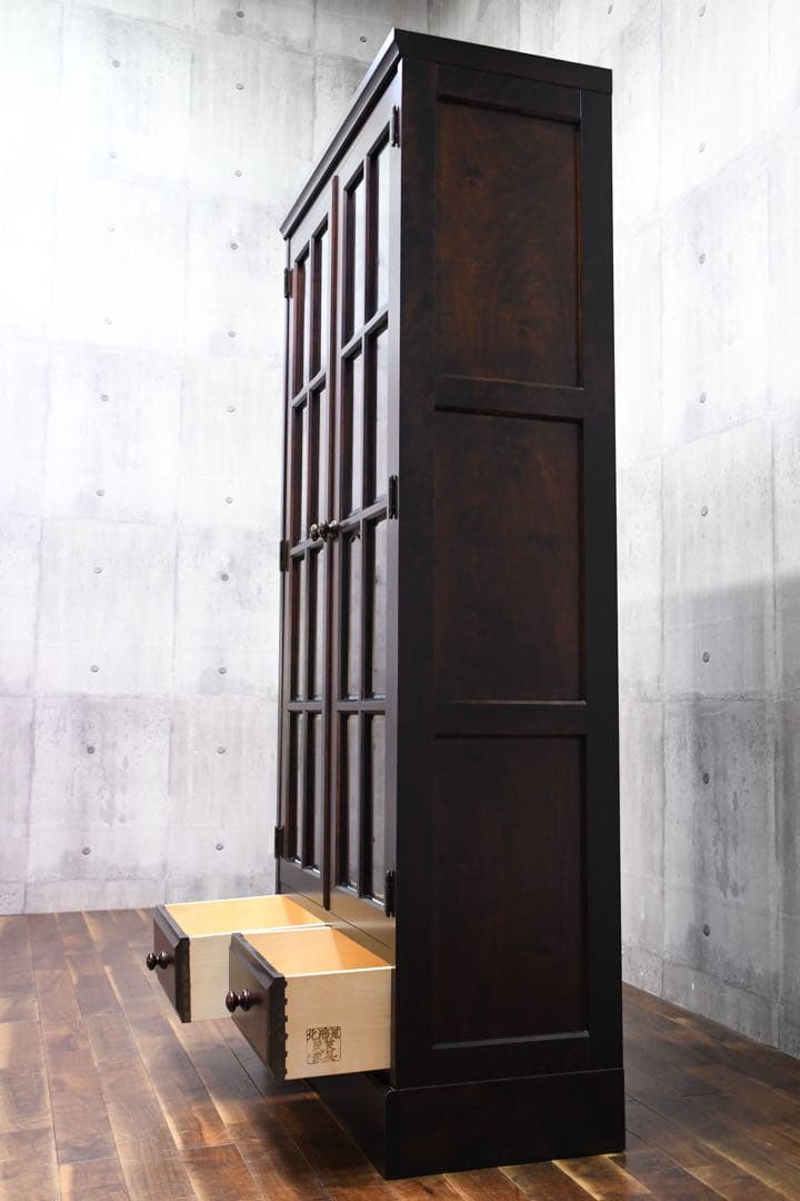 EGK32 北海道民芸家具 HM114 本棚 ブックキャビネット ブックシェルフ