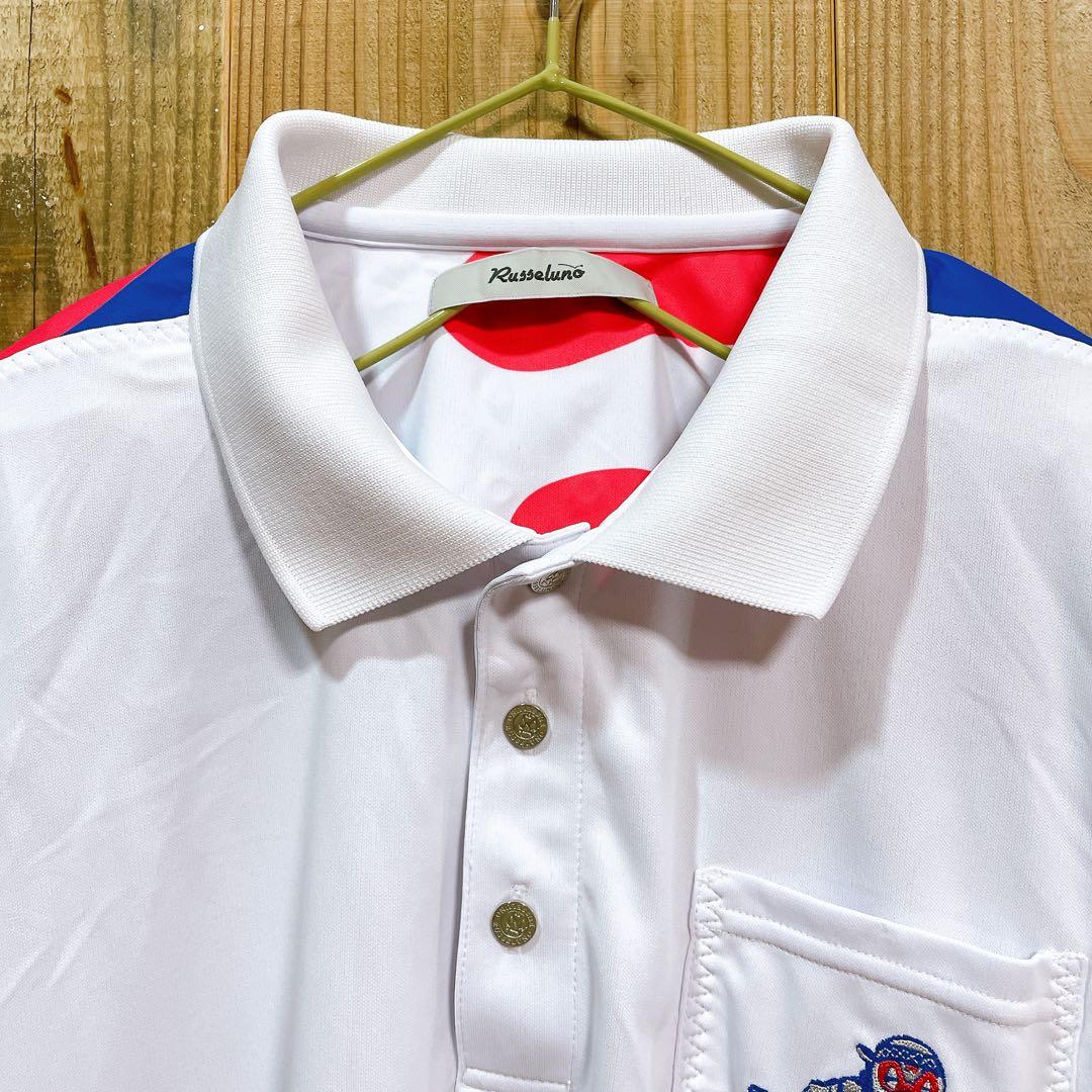 Russelunoラッセルノ ポケット ポロシャツ ルチャマスク ゴルフウェア