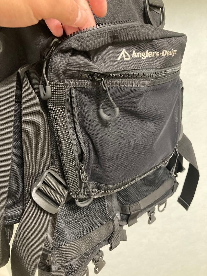 Anglers Design ブラック ライフジャケット
