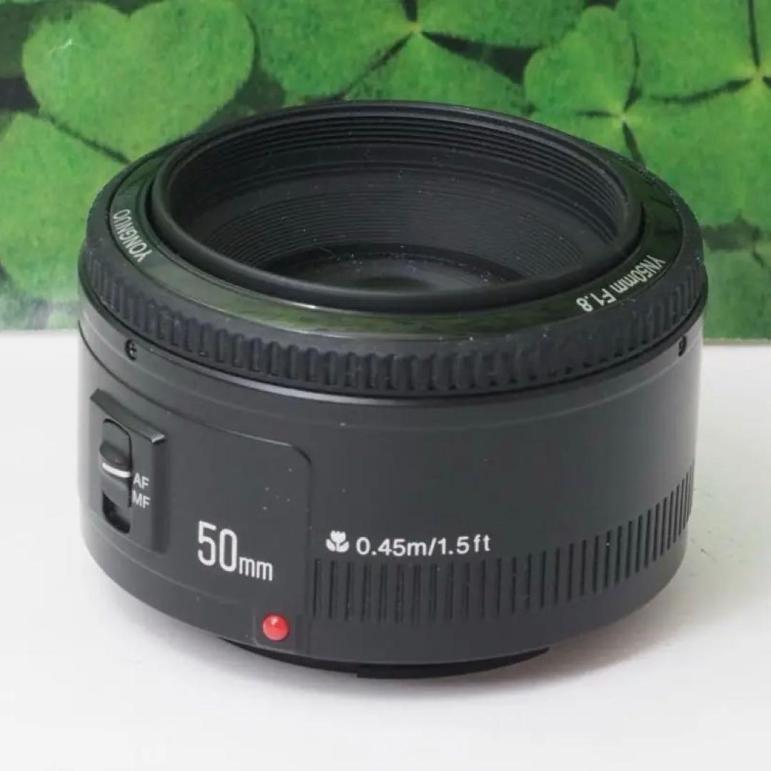 【美品】YONGNUO YN50mm F1.8 EFキャノンEF用 明るい単焦点