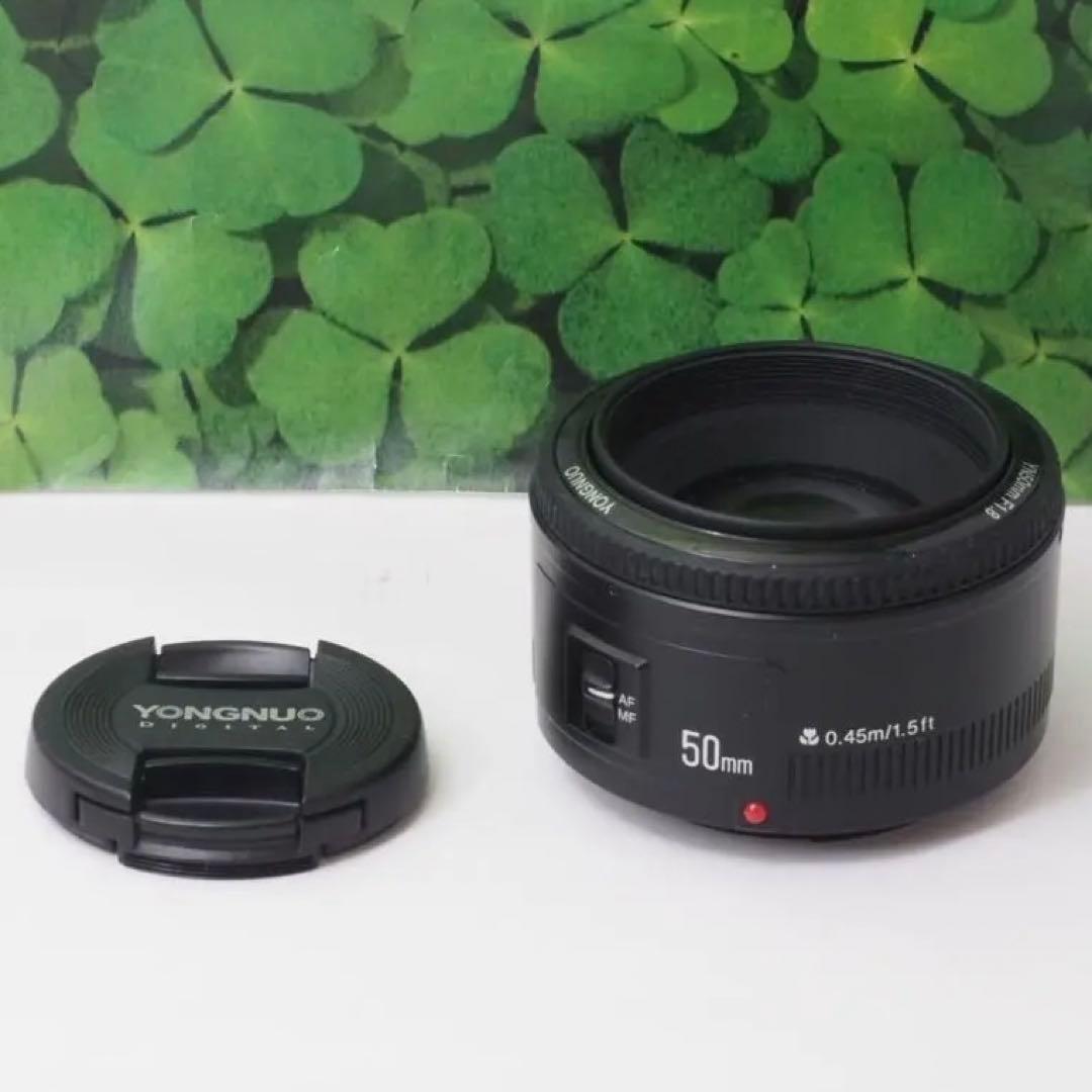 【美品】YONGNUO YN50mm F1.8 EFキャノンEF用 明るい単焦点