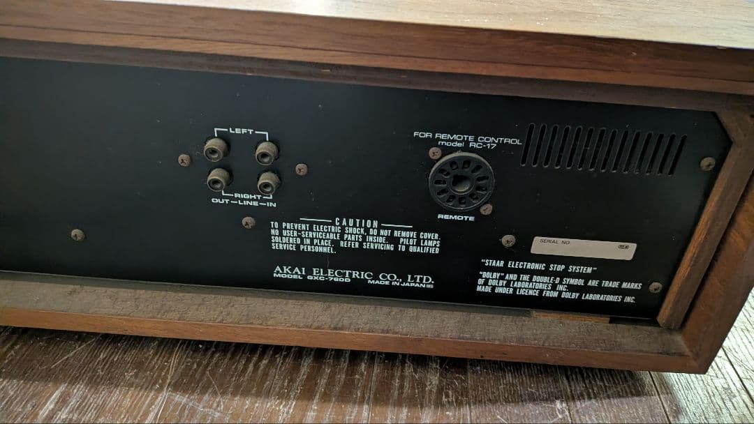 西春【ジャンク品扱い】GXC-760D　オーディオ　カセットデッキ