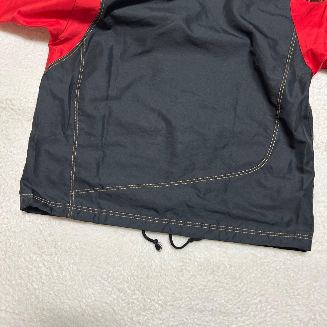 ミズノ MIZUNO タフブレーカー ウインドブレーカー 上下 黒/赤 L