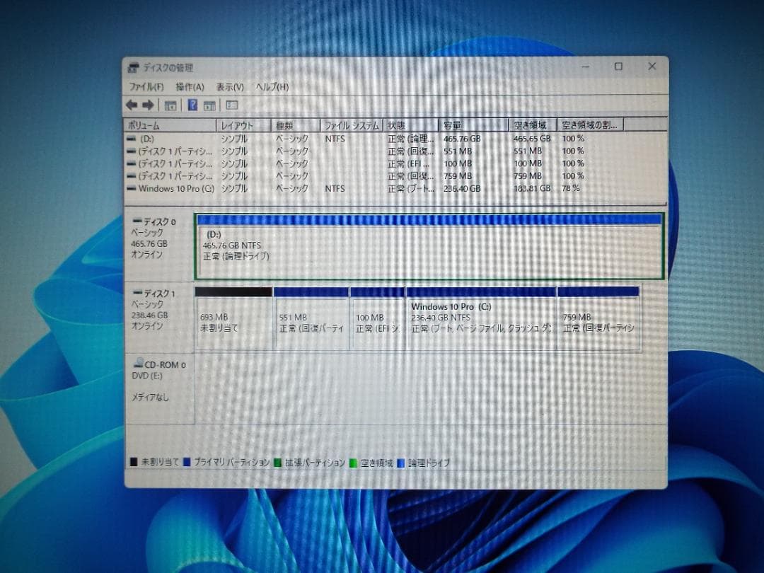 Windowsデスクトップ ESPRIMO D588/VX i5-8500 16G SSD256G+HDD1
