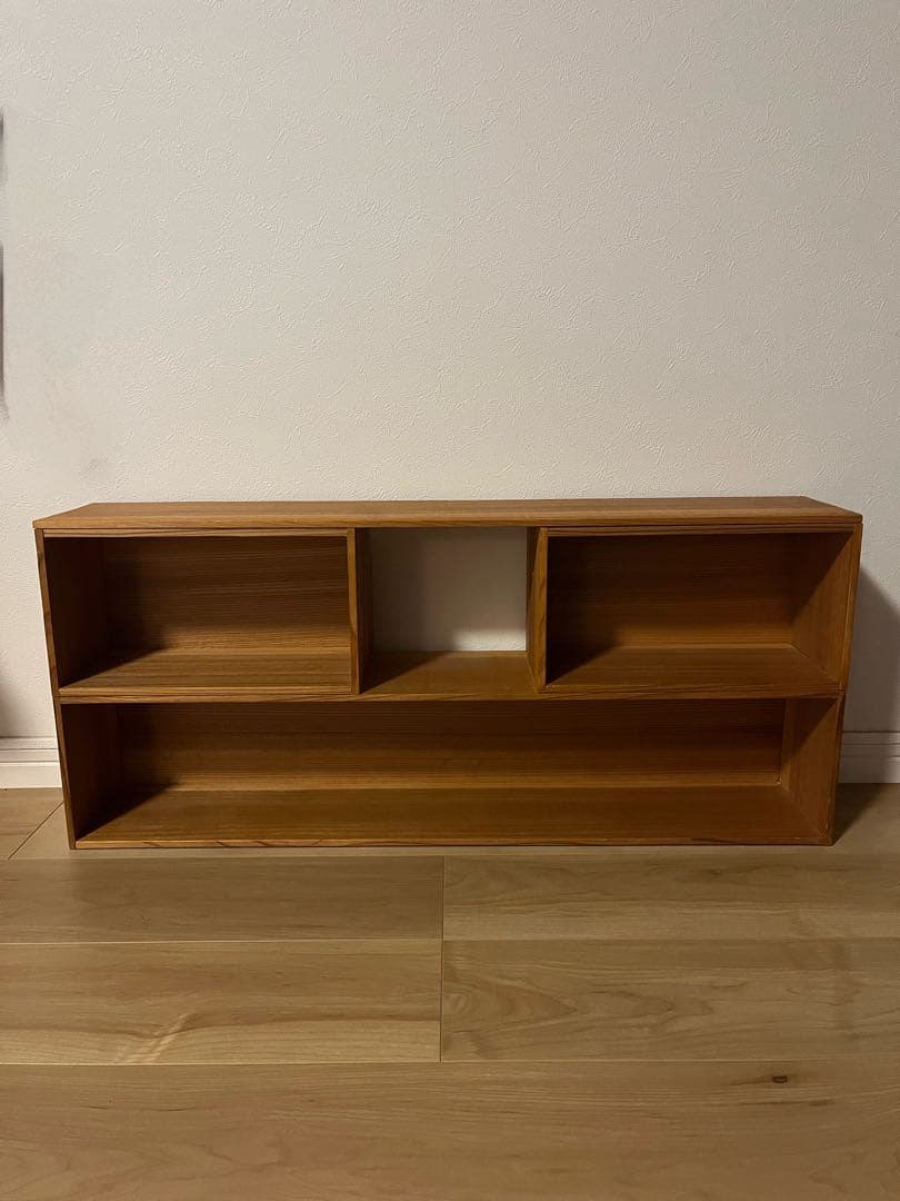 【最終値下げ】無垢材 古家具古道具収納棚ウォールシェルフ飾り棚ディスプレイラック