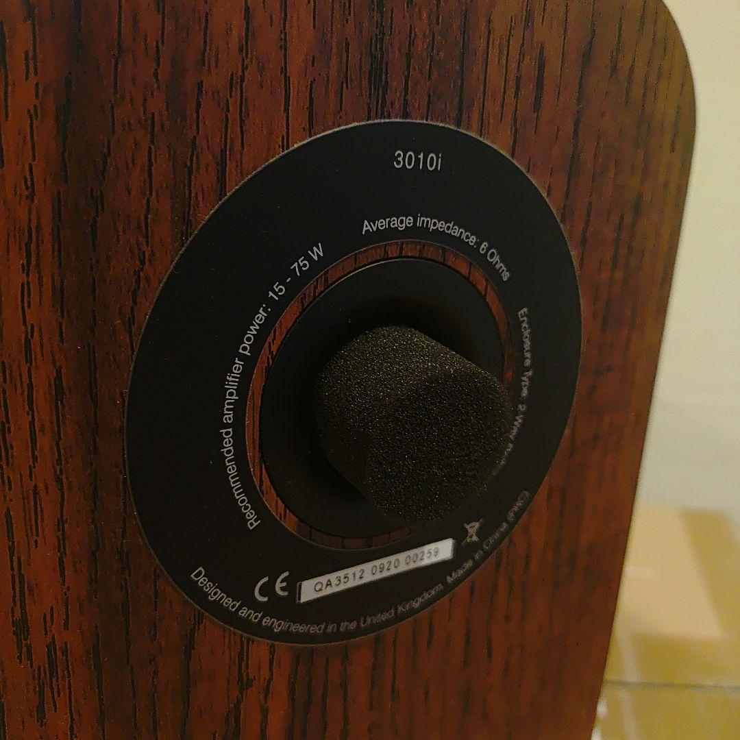 Q Acoustics 3010i　現行品ウォールナットブックシェルフスピーカー