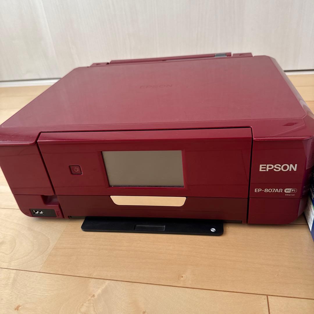 【ジャンク品】EPSON EP-807AR インクジェットプリンター純正インク付