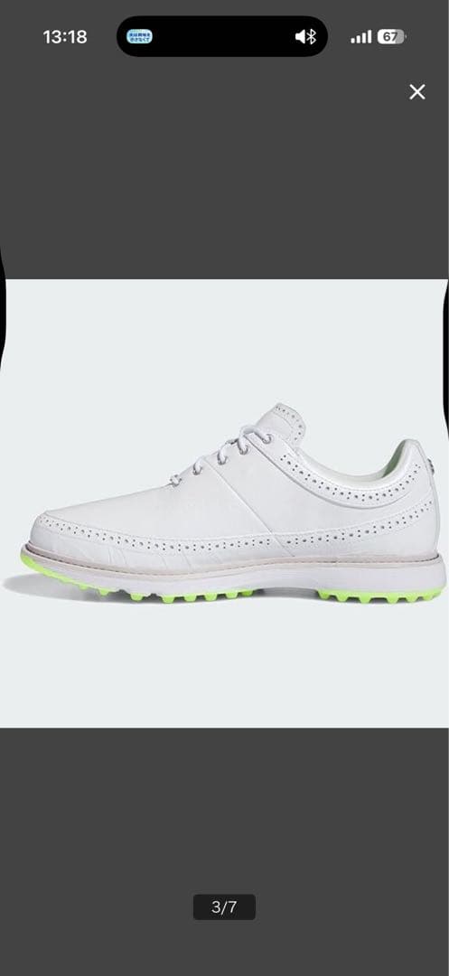 adidas BOOST ゴルフシューズ ホワイト27.0