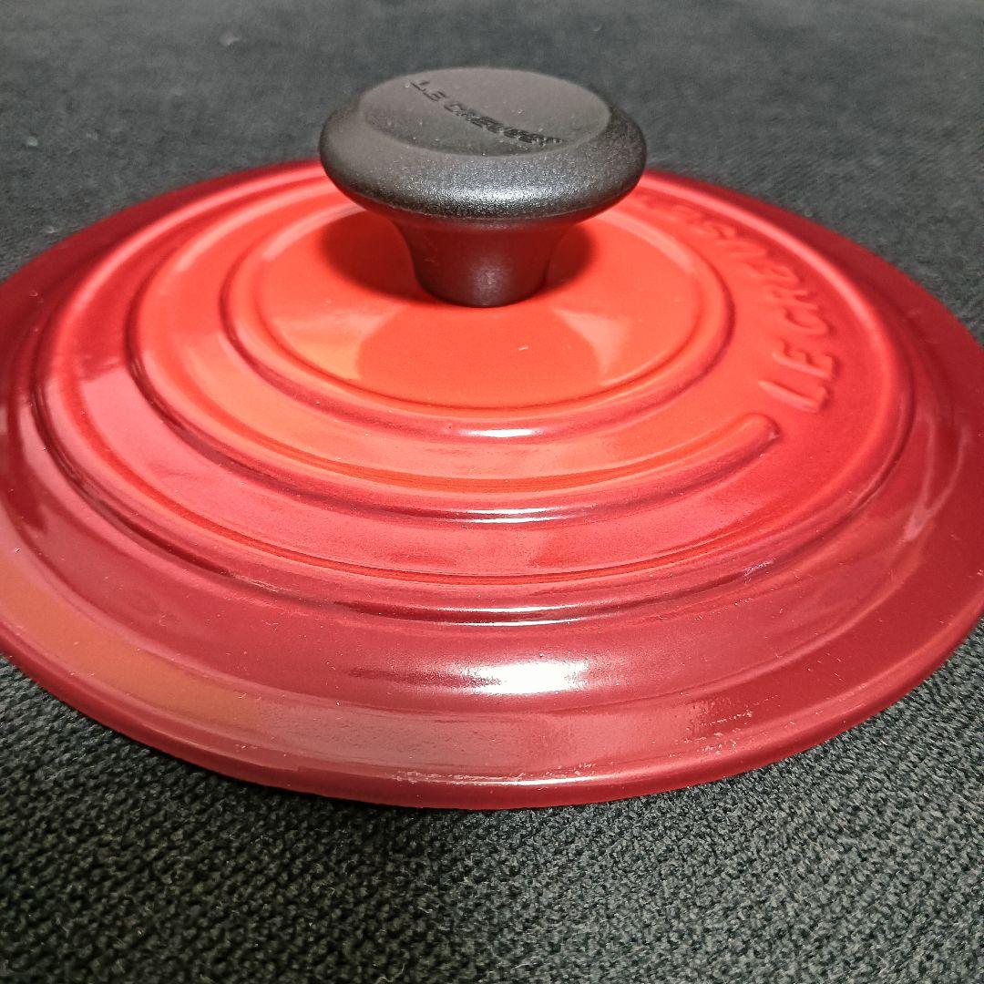 ルクルーゼ　ココット　ラウンド　シグネチャー　両手鍋　16cm　チェリーレッド