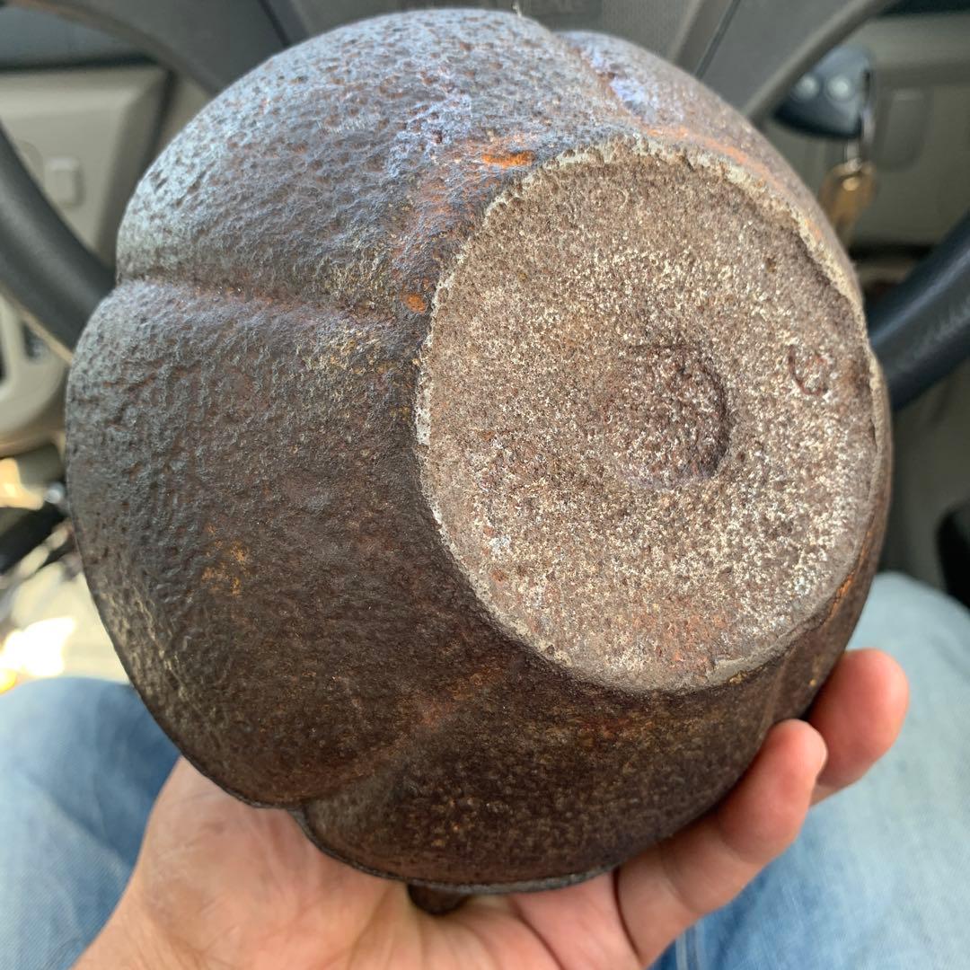 朝立形鉄瓶　鉄瓶　水漏れなし