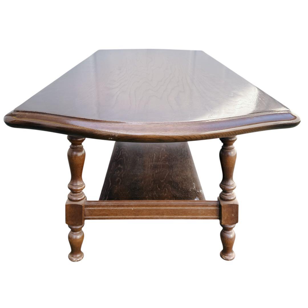 飛騨産業 キツツキ 穂高 楢材 センターテーブル コーヒーテーブル レトロ