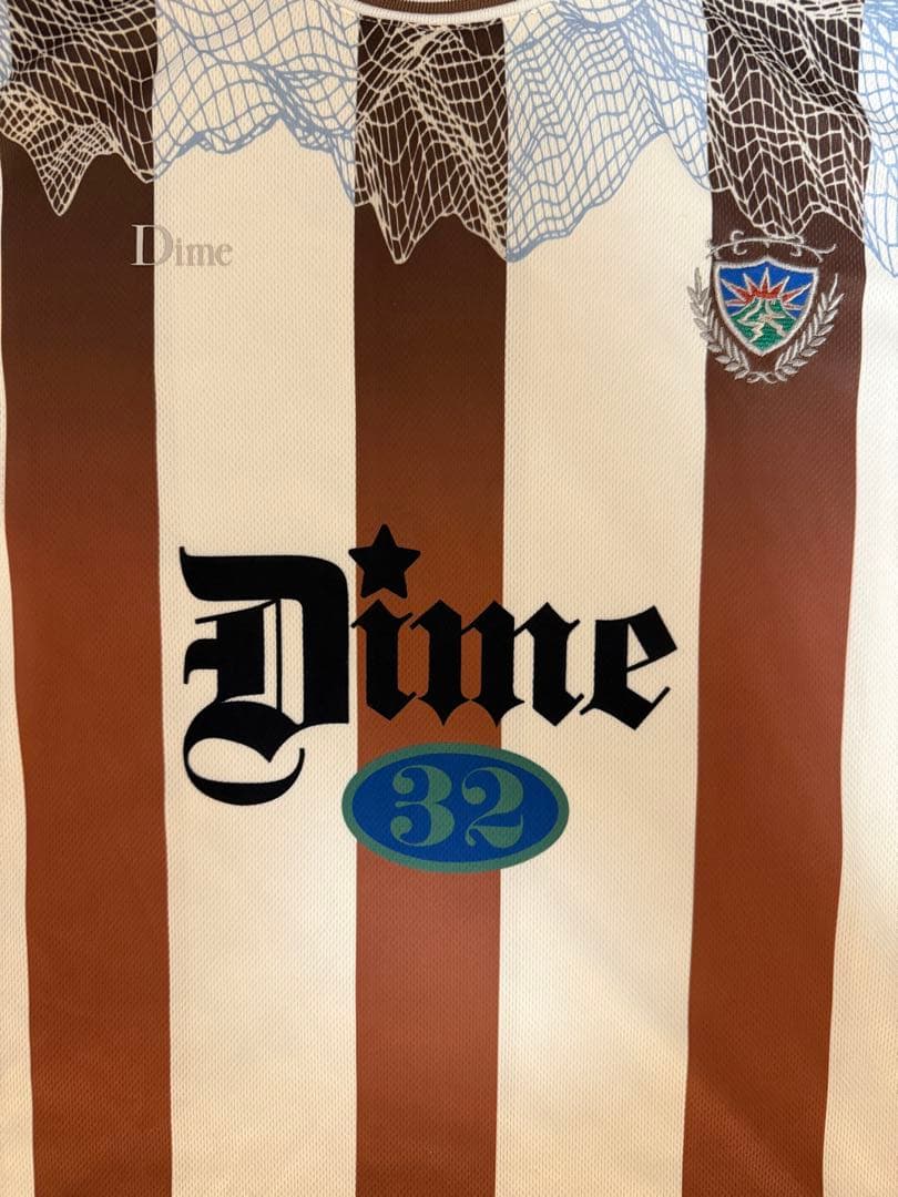 新品タグ付 Dime ダイム ゲームシャツ L Rust サッカーシャツ ロンt