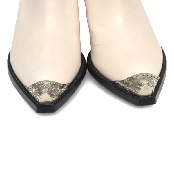 ほぼ新品❤️サルトル メタルトゥ ショートブーツ 38(約25cm)