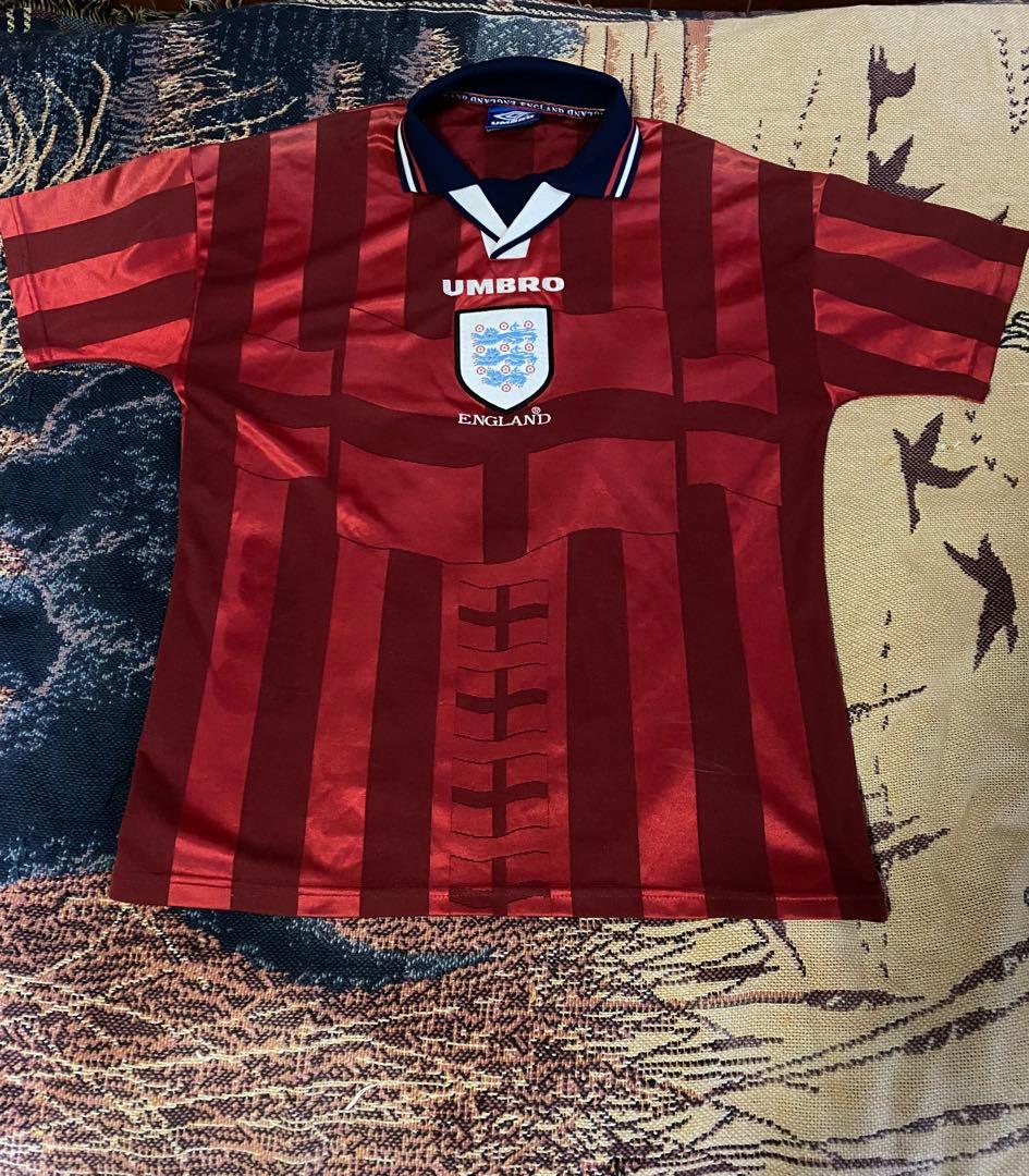 90s UMBRO アンブロ イングランド代表ユニフォーム　Lサイズ RED